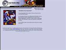 Tablet Screenshot of fujifoodsusa.com